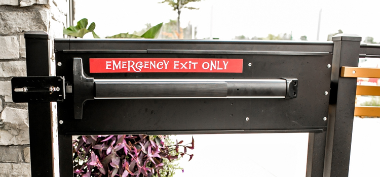 emergency push bar installation in Novato